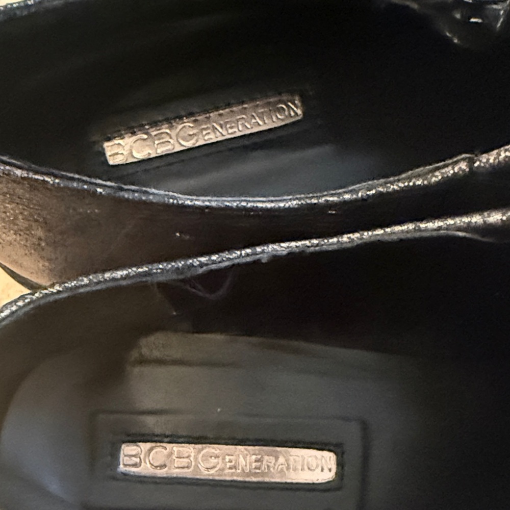 BCBGeneration Shimmering silver/ Black Loafers - image 8